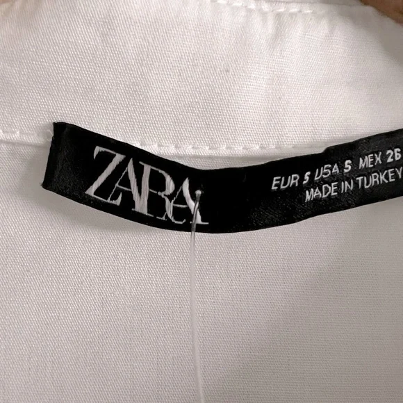 Zara Elegant White Blouse - Picture 3 of 5